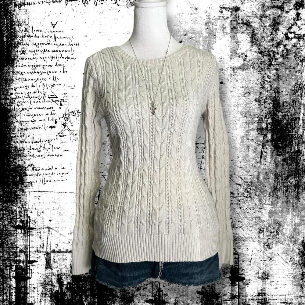 delicate fairy-grunge daily wear soft white knit sweater
